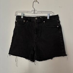 Madewell High Rise Dark Denim Jean Shorts Womens 29